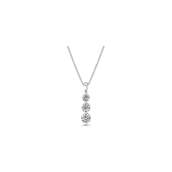 Eternalle Lab-Grown 14k White Gold Pendant 3/4 ct. tw.
