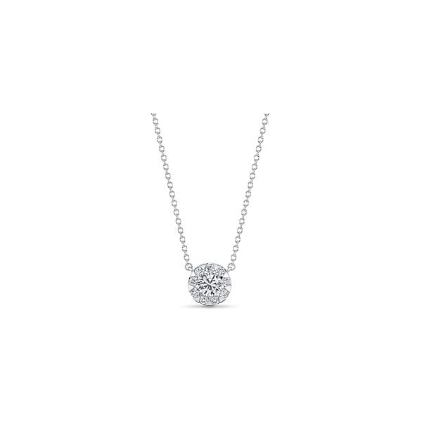 Memoire 18k White Gold Necklace 5/8 ct. tw.