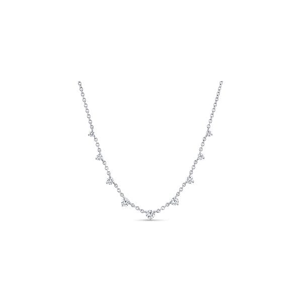 Memoire 18k White Gold Necklace 3/8 ct. tw.