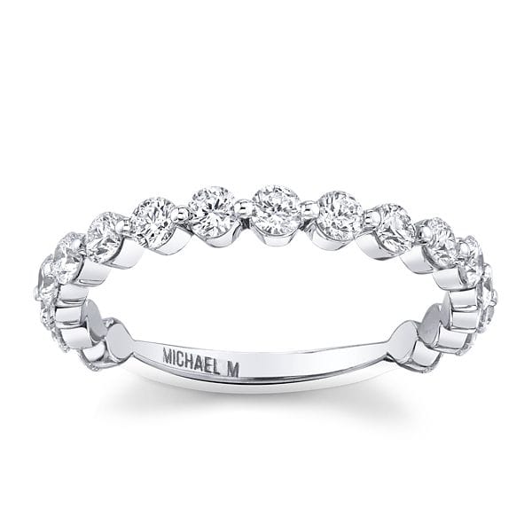 Michael M. 18k White Gold Diamond Wedding Band 7/8 ct. tw.