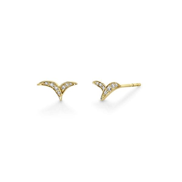 14k Yellow Gold Earrings .08 ct. tw.