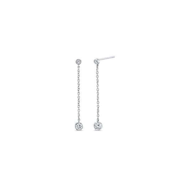 Memoire 18k White Gold Earrings 1/3 ct. tw.