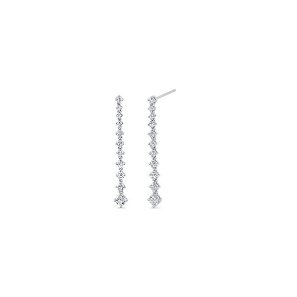 Memoire 18k White Gold Earrings 1 ct. tw.