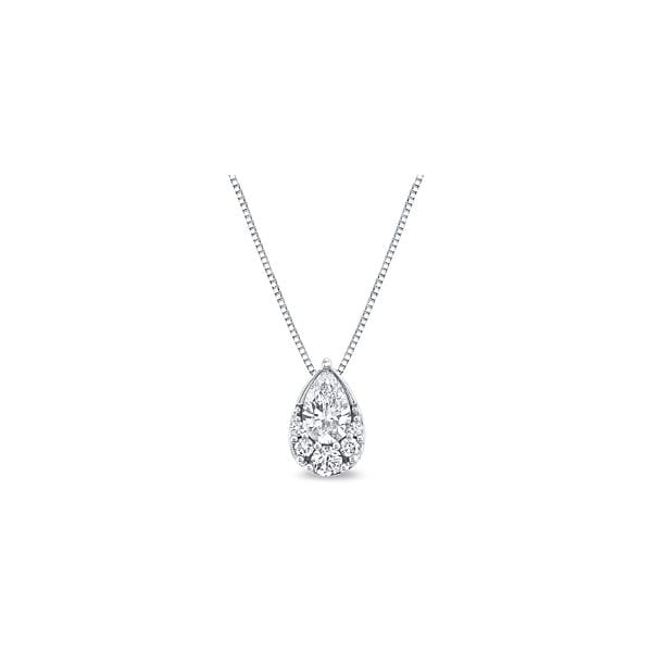 Eternalle Lab-Grown 14k White Gold Pendant 5/8 ct. tw.