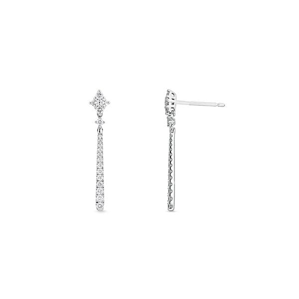 14k White Gold Earrings 1/2 ct. tw.
