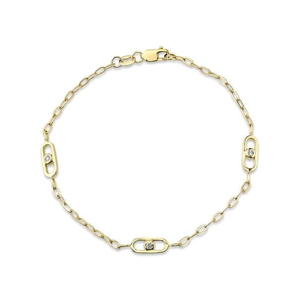 Michael M. 14k Yellow Gold Bracelet .05 ct. tw.