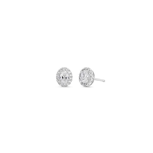 Eternalle Lab-Grown 14k White Gold Earrings 1 ct. tw.