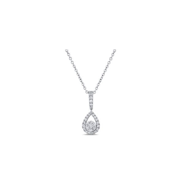 Eternalle Lab-Grown 14k White Gold Pendant 1/2 ct. tw.