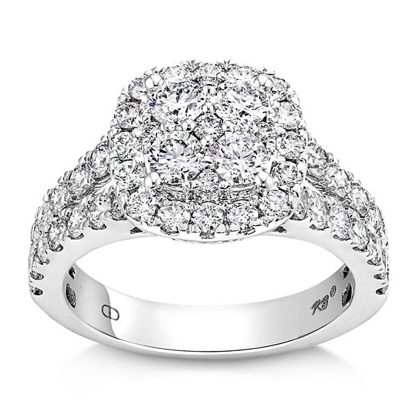 Mosaic Collection 14k White Gold Diamond Engagement Ring 2 ct. tw.