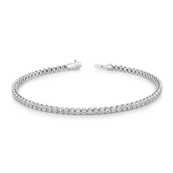 Memoire 18k White Gold Bracelet 7/8 ct. tw.