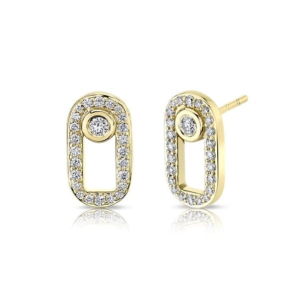 Michael M. 14k Yellow Gold Earrings 1/3 ct. tw.