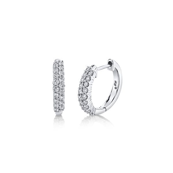 14k White Gold Earrings 1/2 ct. tw.