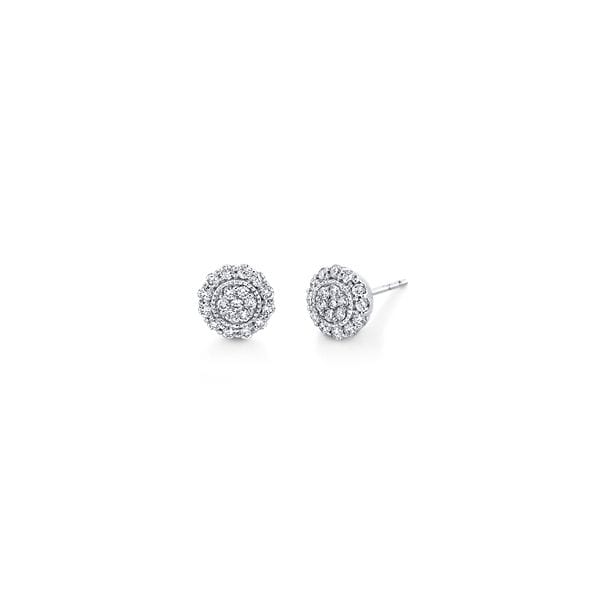 Eternalle Lab-Grown 14k White Gold Earrings 1/2 ct. tw.