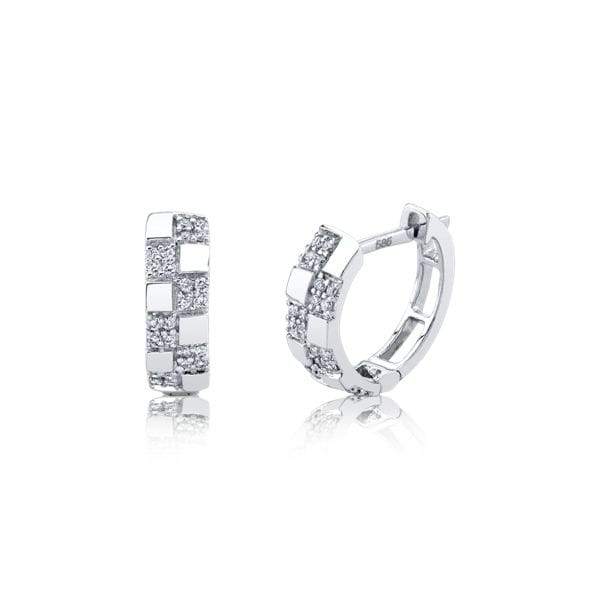 14k White Gold Earrings 1/6 ct. tw.