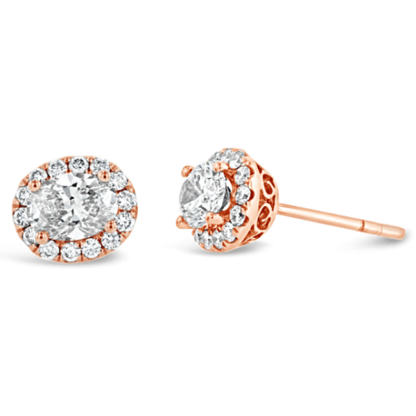 Eternalle Lab-Grown 14k Rose Gold Earrings 1 ct. tw.