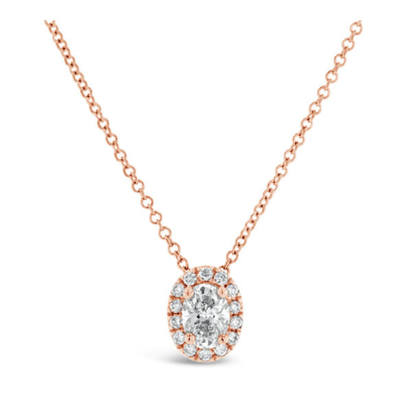 Eternalle Lab-Grown 14k Rose Gold Pendant 1/2 ct. tw.