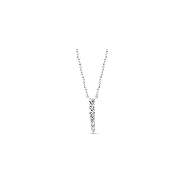 Memoire 18k White Gold Necklace 3/8 ct. tw.