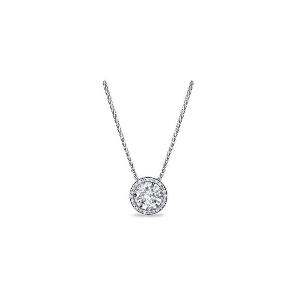 14k White Gold Pendant 4 ct. tw.