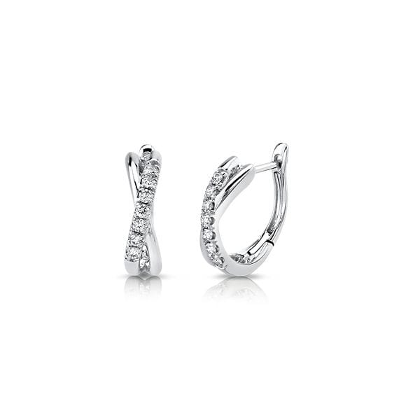 Gabriel & Co. 14k White Gold Earrings 1/5 ct. tw.
